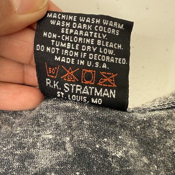 VTG 1995 Harley Davidson Sturgis Rally Graphic Motorcycle Tank T-shirt XXL Y2k - Picture 9 of 11